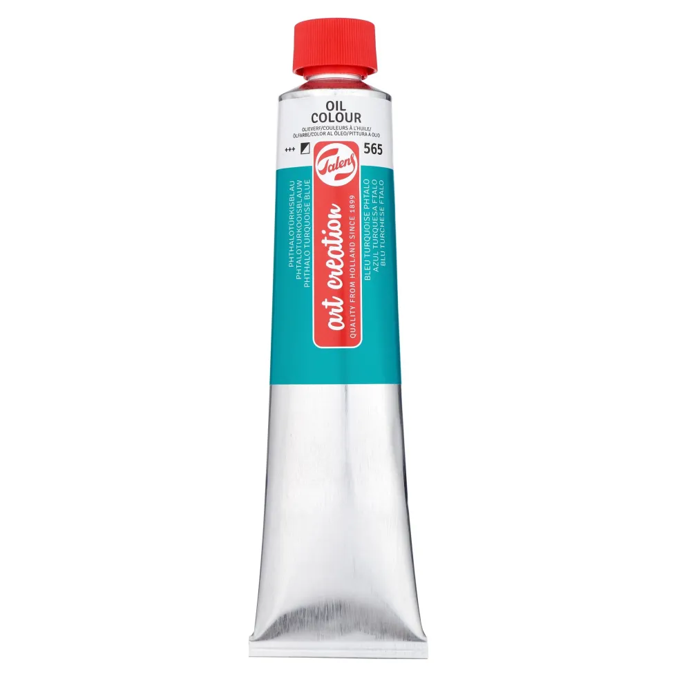 Farba olejna - Talens Art Creation - 565, Phthalo Turquoise Blue, 200 ml