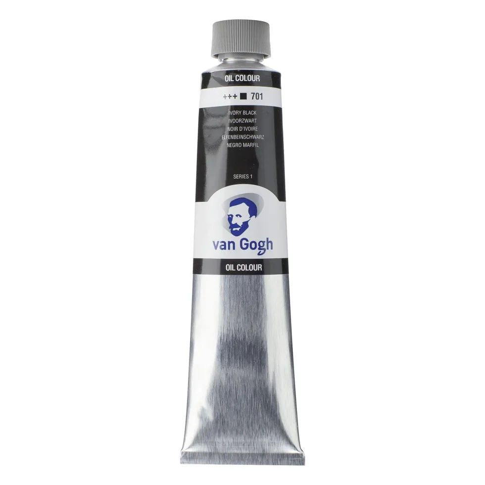 Farba olejna - Van Gogh - Ivory Black, 200 ml