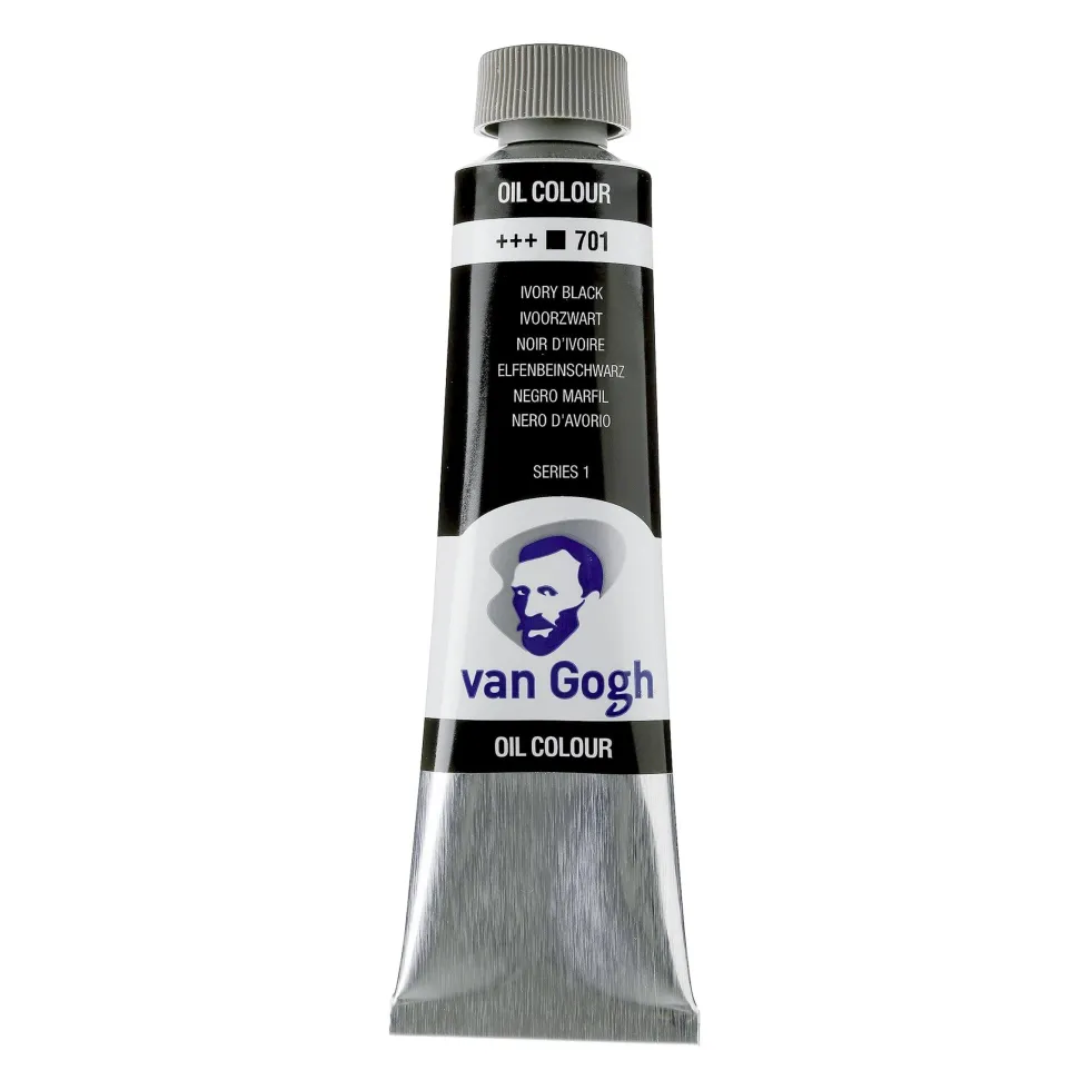 Farba olejna - Van Gogh - Ivory Black, 40 ml