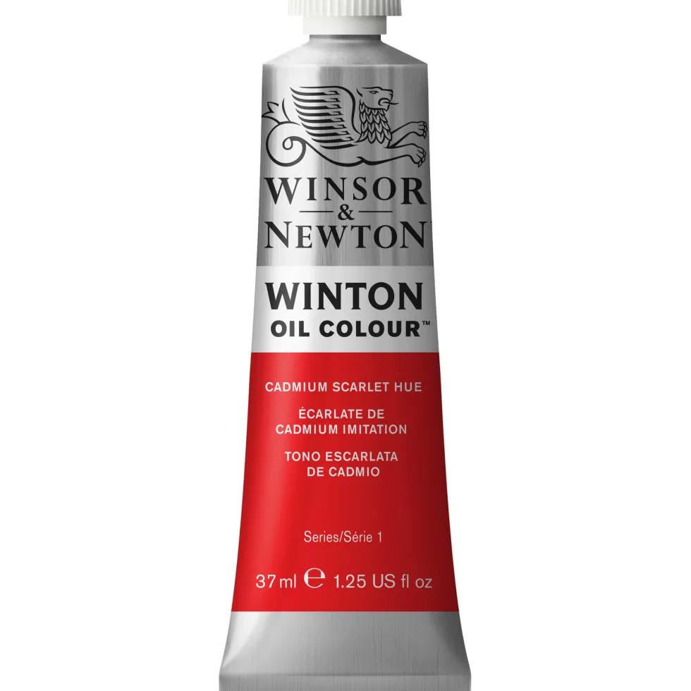 Farba olejna Winton Oil Colour - Winsor & Newton - Cadmium Scarlet, 37 ml