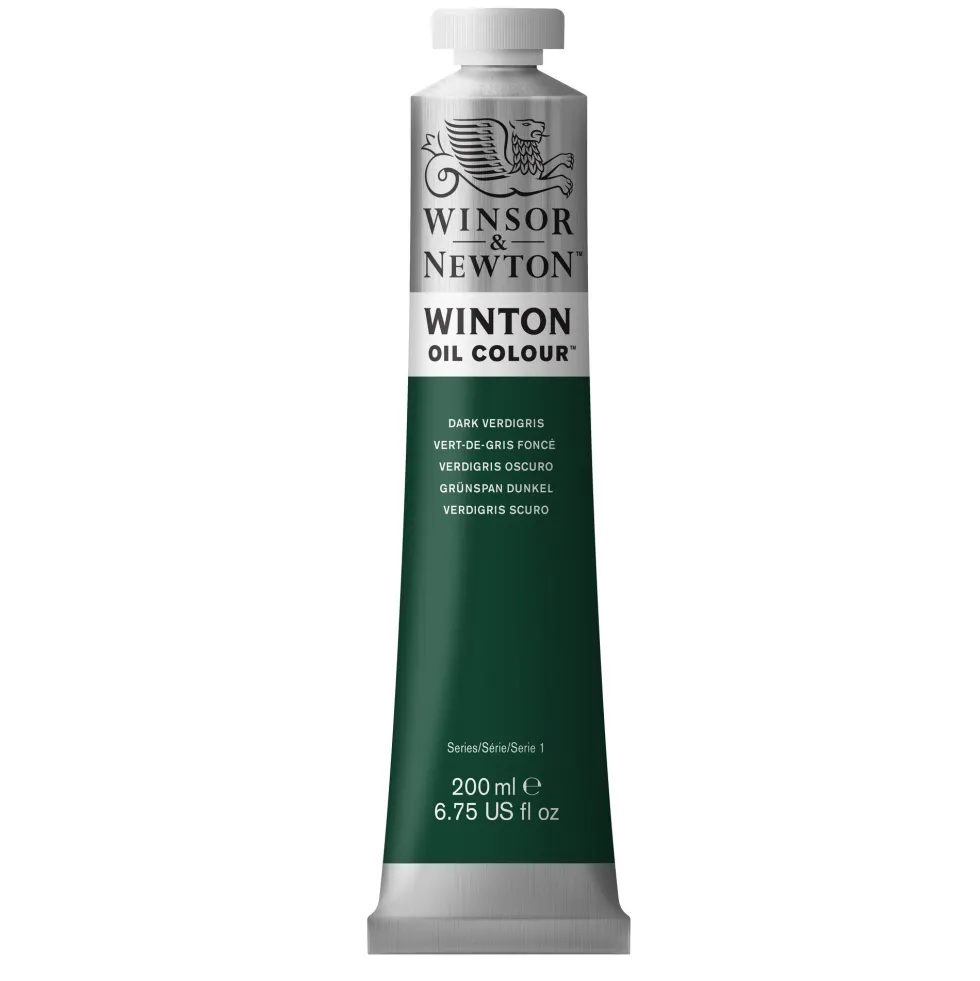 Farba olejna Winton Oil Colour - Winsor & Newton - Dark Vergeris, 200 ml