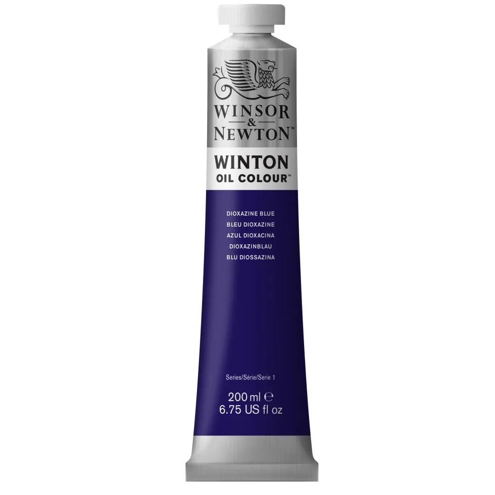 Farba olejna Winton Oil Colour - Winsor & Newton - Dioxazine Blue, 200 ml