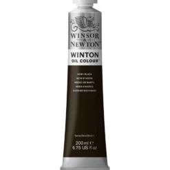 Farba olejna Winton Oil Colour - Winsor & Newton - ivory black, 200 ml
