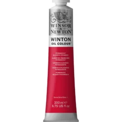 Farba olejna Winton Oil Colour - Winsor & Newton - permanent alizarin crimson, 200 ml