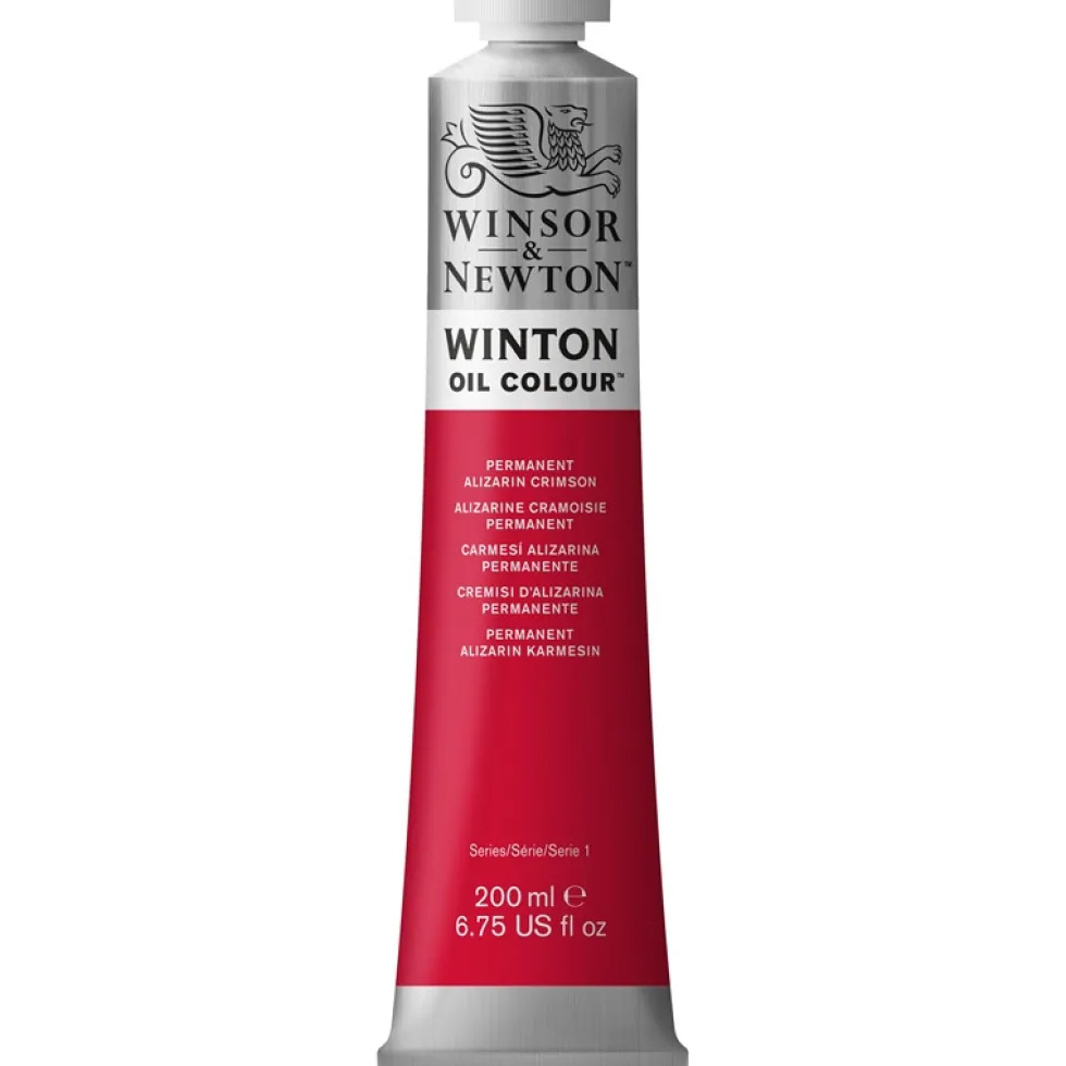 Farba olejna Winton Oil Colour - Winsor & Newton - permanent alizarin crimson, 200 ml