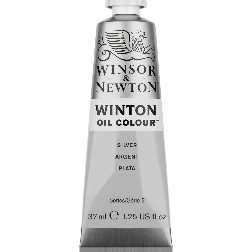 Farba olejna Winton Oil Colour - Winsor & Newton - Silver 37 ml