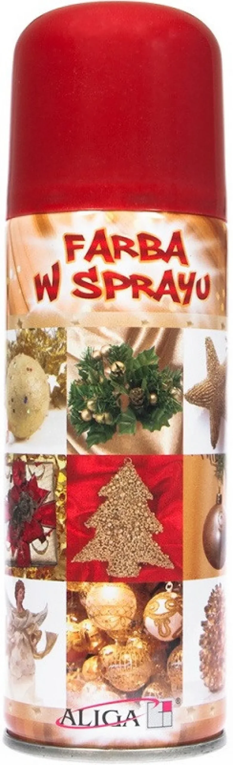 Farba ozdobna w sprayu - czerwona, 250 ml