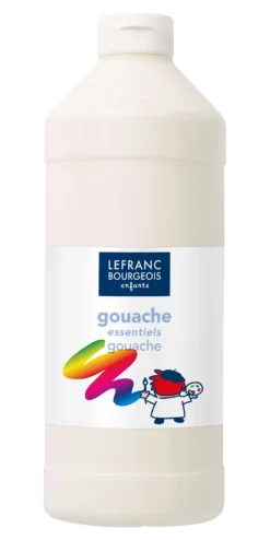 Farba plakatowa - Lefranc & Bourgeois - biała, 1 l