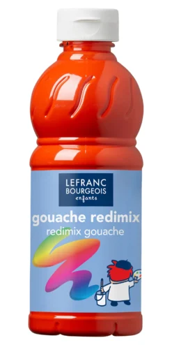 Farba plakatowa - Lefranc & Bourgeois - chińska czerwień, 500 ml