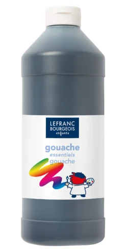 Farba plakatowa - Lefranc & Bourgeois - czarna, 1 l