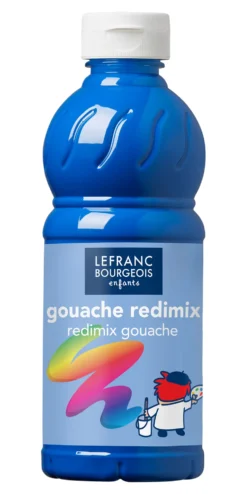 Farba plakatowa - Lefranc & Bourgeois - niebieski cyjan, 500 ml