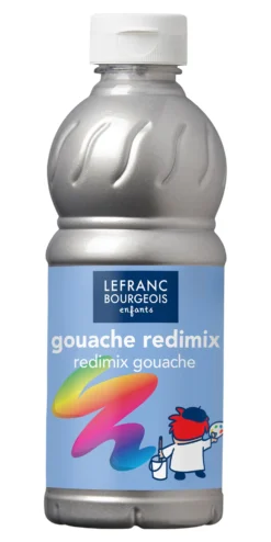 Farba plakatowa - Lefranc & Bourgeois - srebrna, 500 ml