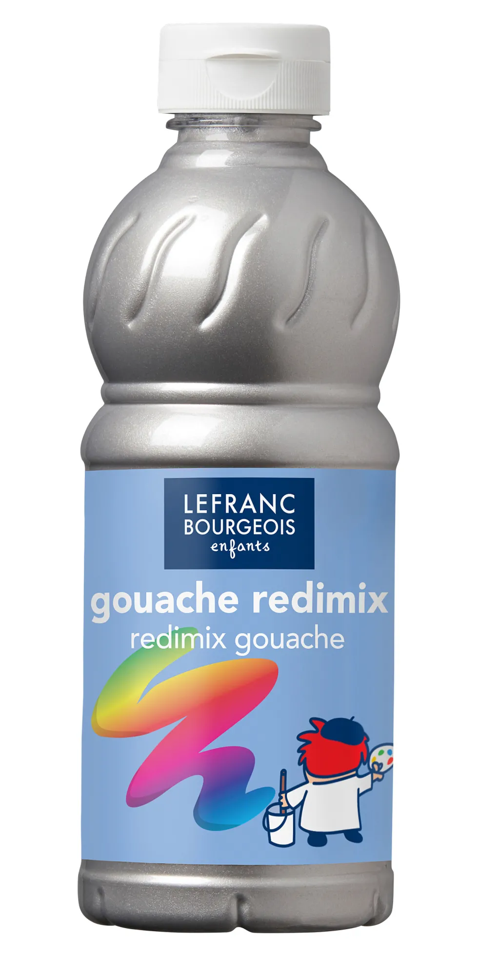 Farba plakatowa - Lefranc & Bourgeois - srebrna, 500 ml