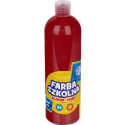 Farba szkolna plakatowa - Astra - ciemnoczerwona, 500 ml
