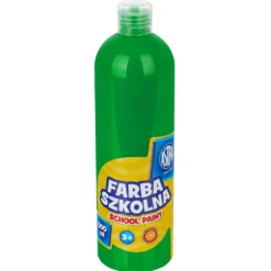 Farba szkolna plakatowa - Astra - jasnozielona, 500 ml