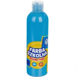 Farba szkolna plakatowa - Astra - niebieska, 500 ml