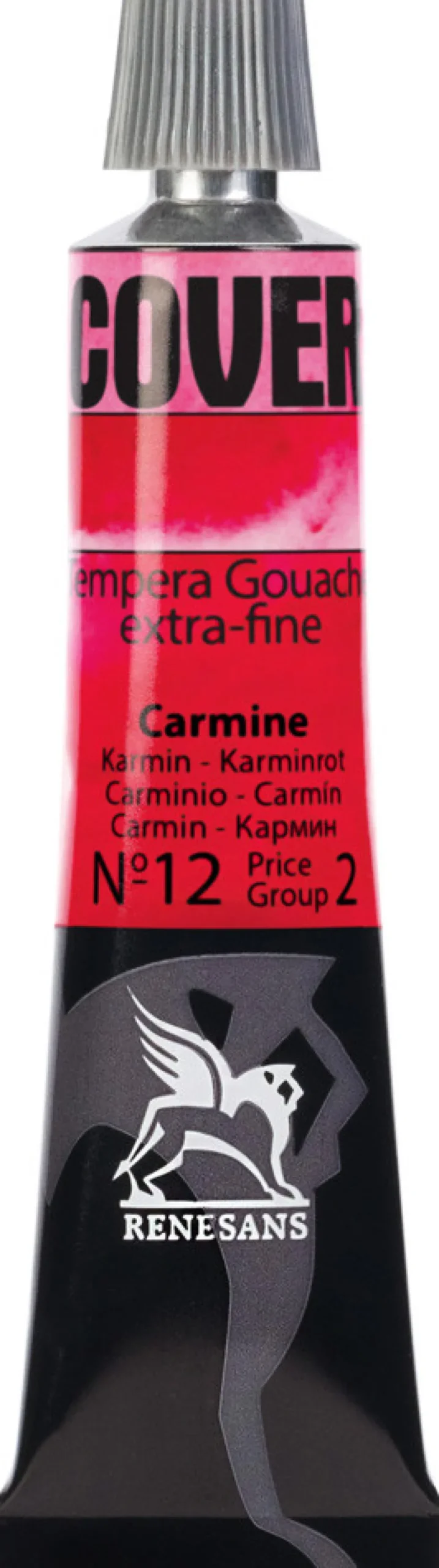 Farba Tempera Cover - Renesans - 12, karmin, 20 ml