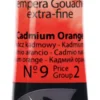 Farba Tempera Cover - Renesans - 09, pomarańcz kadmowy, 20 ml