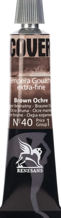 Farba Tempera Cover - Renesans - 40, ugier brunatny, 20 ml