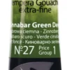 Farba Tempera Cover - Renesans - 27, zieleń cynobrowa ciemna, 20 ml