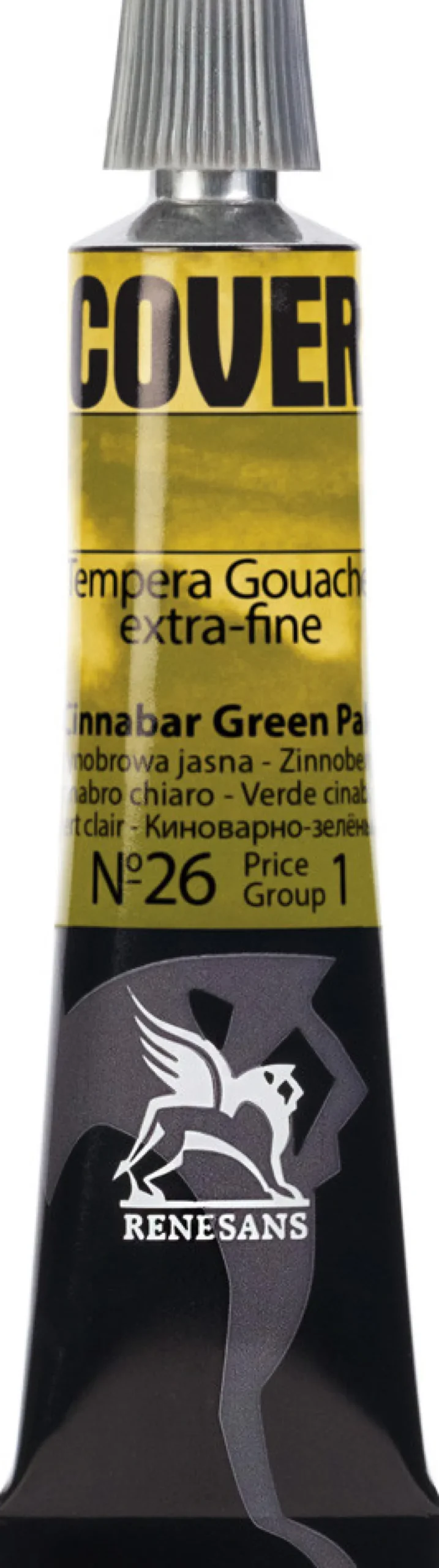 Farba Tempera Cover - Renesans - 26, zieleń cynobrowa jasna, 20 ml