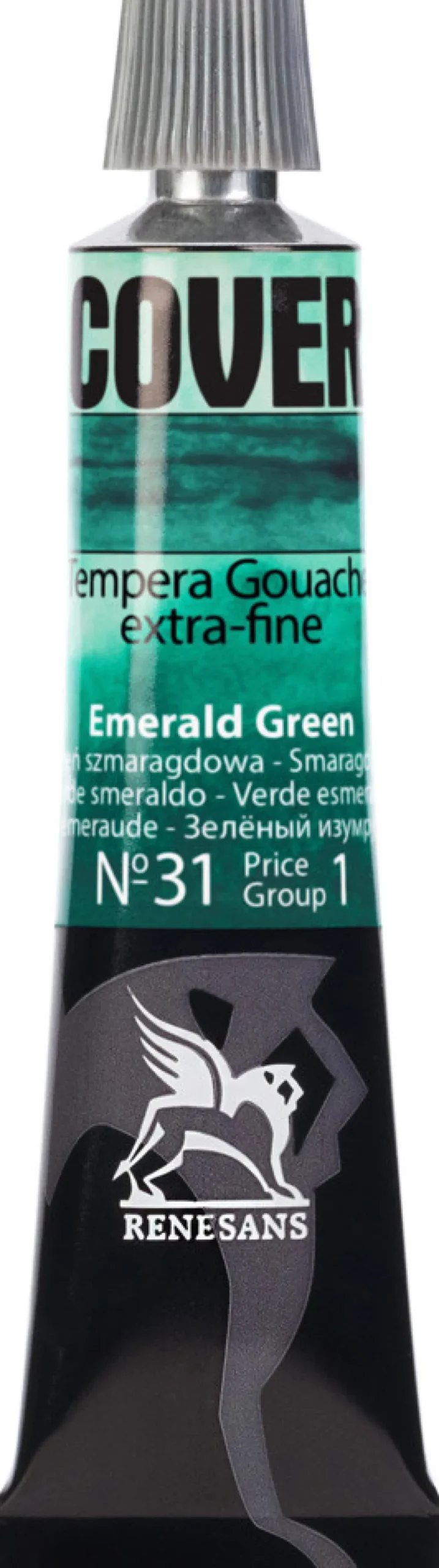 Farba Tempera Cover - Renesans - 31, zieleń szmaragdowa, 20 ml