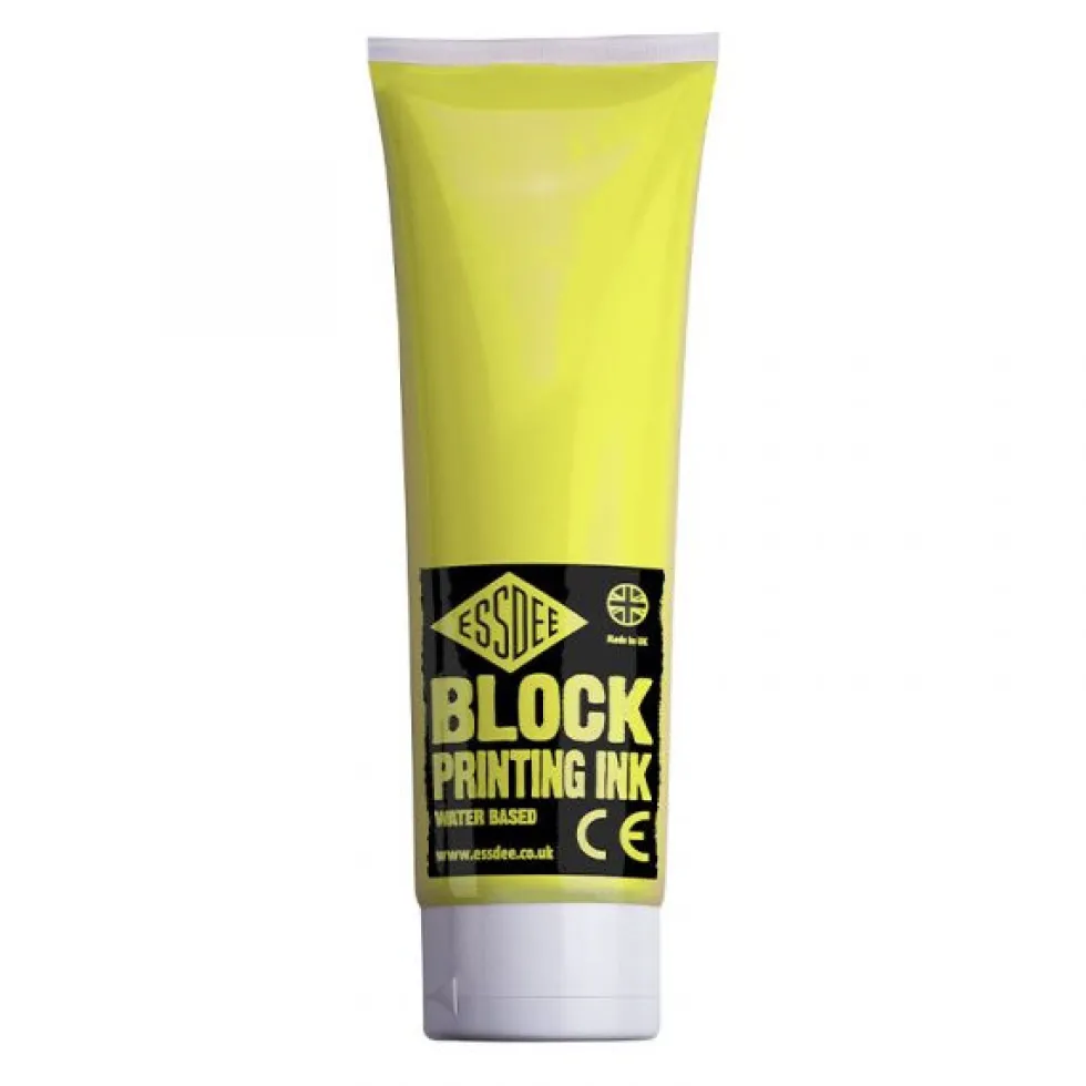 Farba, tusz do linorytu Block Printing Ink - Essdee - Lemon Yellow, 300 ml