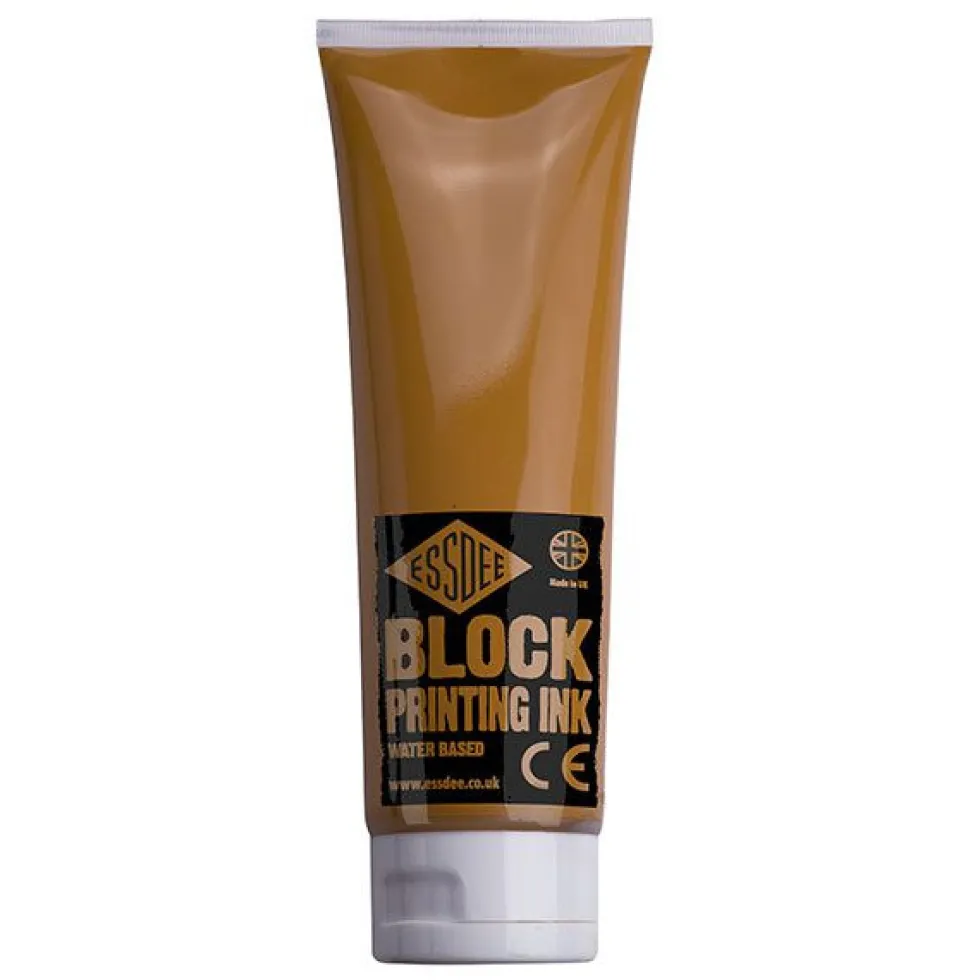Farba, tusz do linorytu Block Printing Ink - Essdee - Yellow Ochre, 300 ml