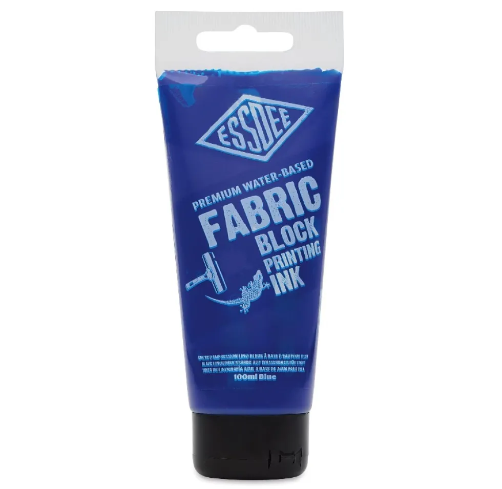 Farba tusz do linorytu Fabric Block Printing Ink - Essdee - Blue 100 ml