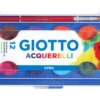 Farby akwarelowe dla dzieci w plastikowym etui - Giotto - 12 kolorów