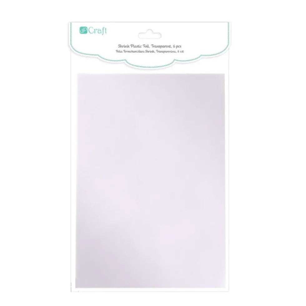Folia termokurczliwa - DpCraft - transparentna, 6 szt.