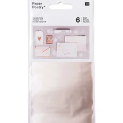 Folia transferowa do złoceń - Paper Poetry - kolor szampana, 6 szt.