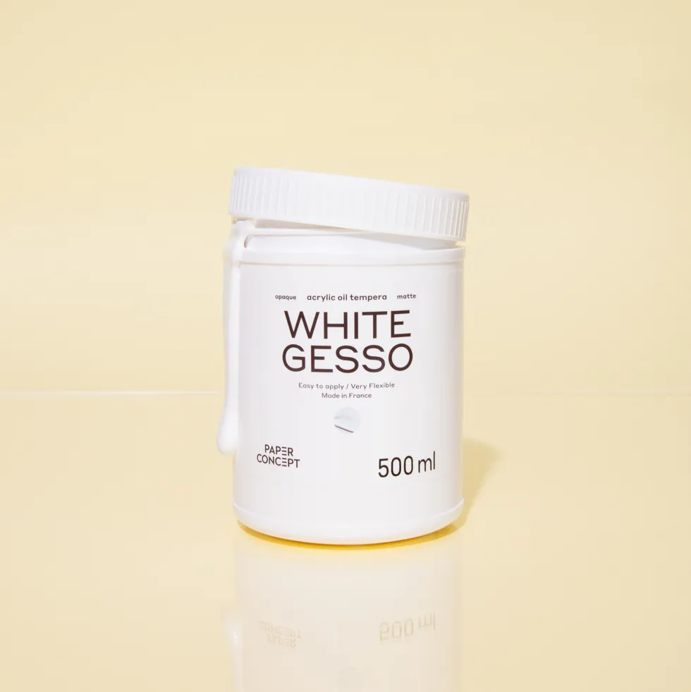 Gesso do farb akrylowych i olejnych - PaperConcept - białe 500 ml
