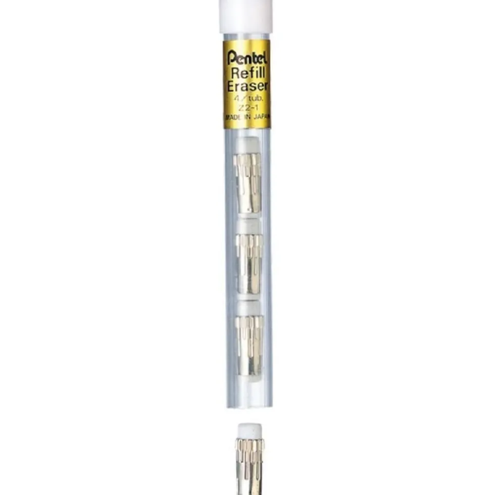 Gumki wymienne do ołówków automatycznych - Pentel - 4 szt.