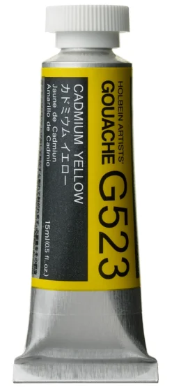 Gwasz Artists’ Gouache - Holbein - Cadmium Yellow, 15 ml