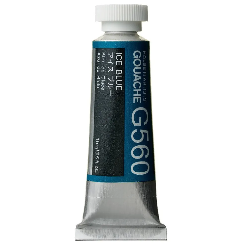 Gwasz Artists’ Gouache - Holbein - Ice Blue, 15 ml