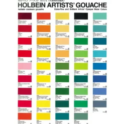 Gwasz Artists’ Gouache - Holbein - Ivory Black, 15 ml