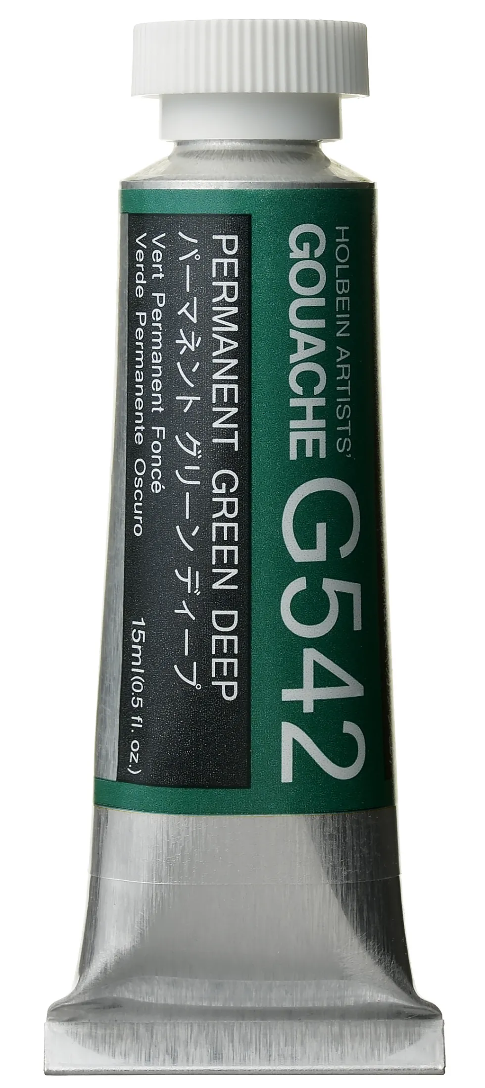 Gwasz Artists’ Gouache - Holbein - Permanent Green Deep, 15 ml