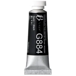 Gwasz Artists’ Gouache Irodori - Holbein - Black, 15 ml