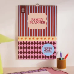 Kalendarz ścienny 2027 Family - Good Tuesday - Boho Circus A3