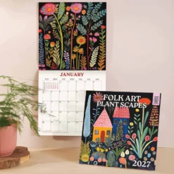 Kalendarz ścienny 2027 - Good Tuesday - Folk Art Plantscapes 30 × 30 cm