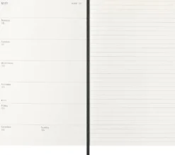 Kalendarz tygodniowy 2026/2027 L - Moleskine - Black