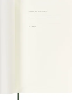 Kalendarz tygodniowy 2026/2027 L - Moleskine - Myrtle Green