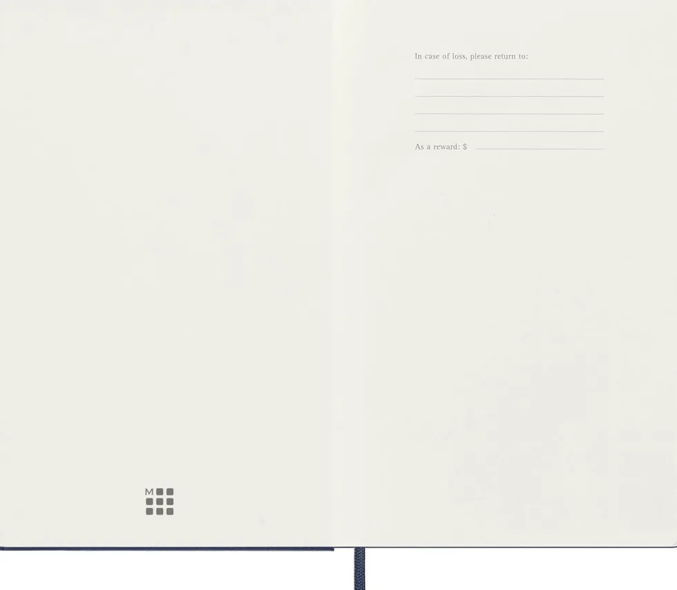 Kalendarz tygodniowy 2026/2027 L - Moleskine - Sapphire Blue