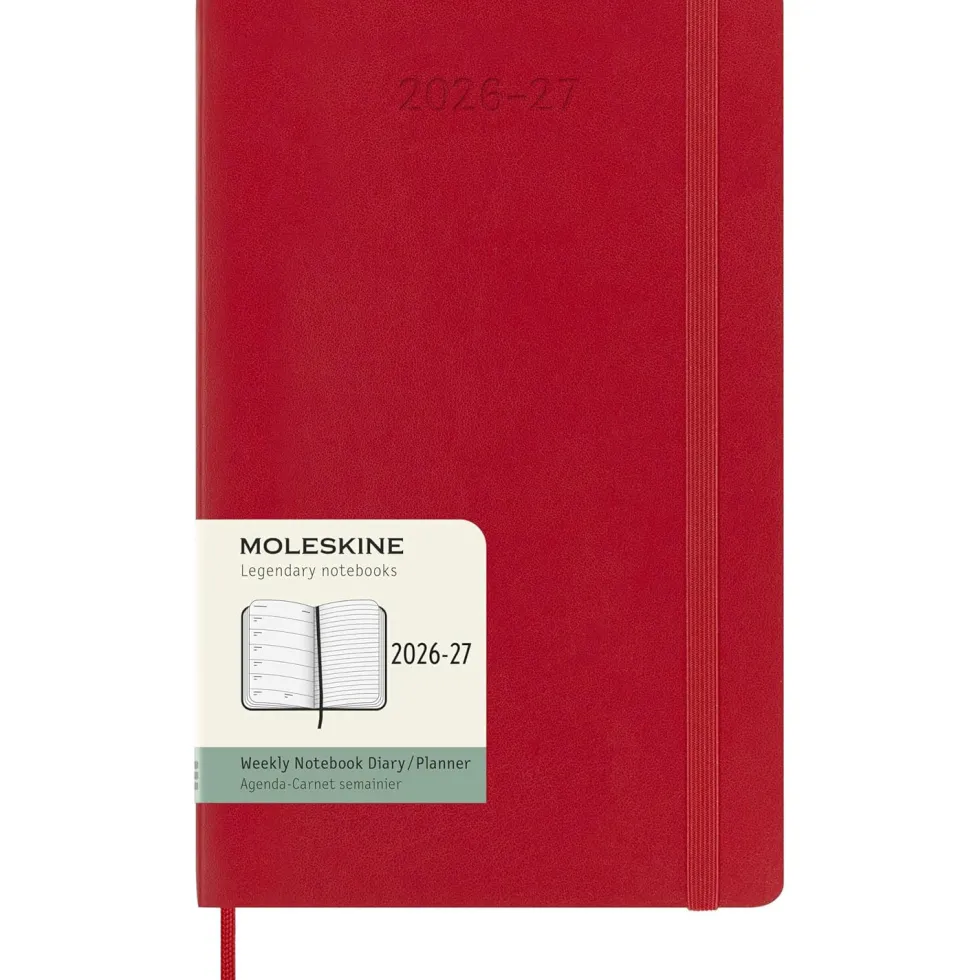 Kalendarz tygodniowy 2026/2027 L - Moleskine - Scarlet Red