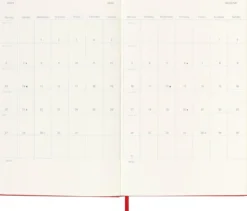 Kalendarz tygodniowy 2026/2027 L - Moleskine - Scarlet Red