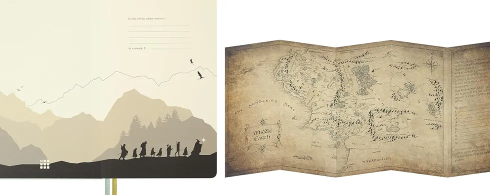Kalendarz tygodniowy Lord of The Rings 2026/2027 L - Moleskine - Legolas i Gimli