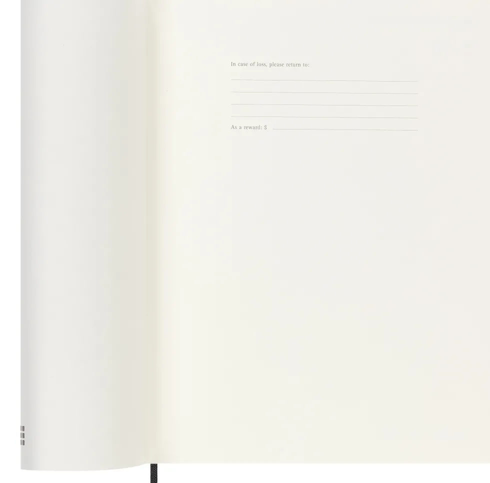 Kalendarz tygodniowy 2026/2027 XL - Moleskine - Black