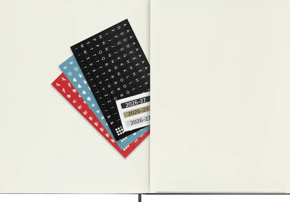 Kalendarz tygodniowy 2026/2027 XL - Moleskine - Black