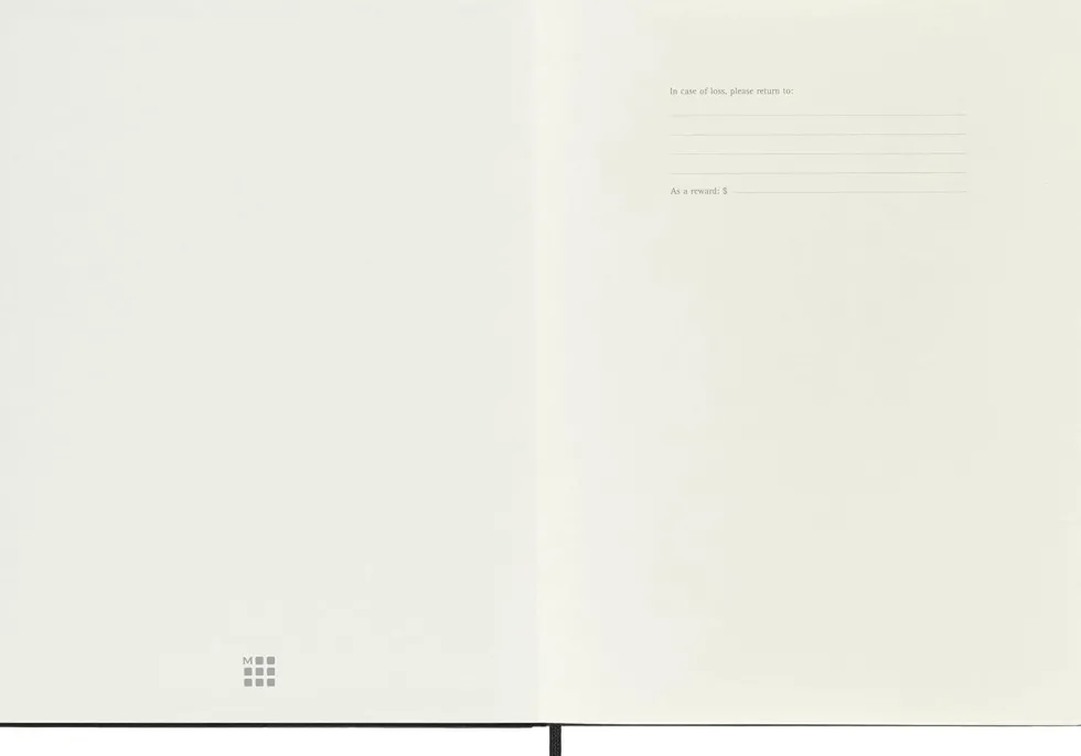 Kalendarz tygodniowy 2026/2027 XL - Moleskine - Black